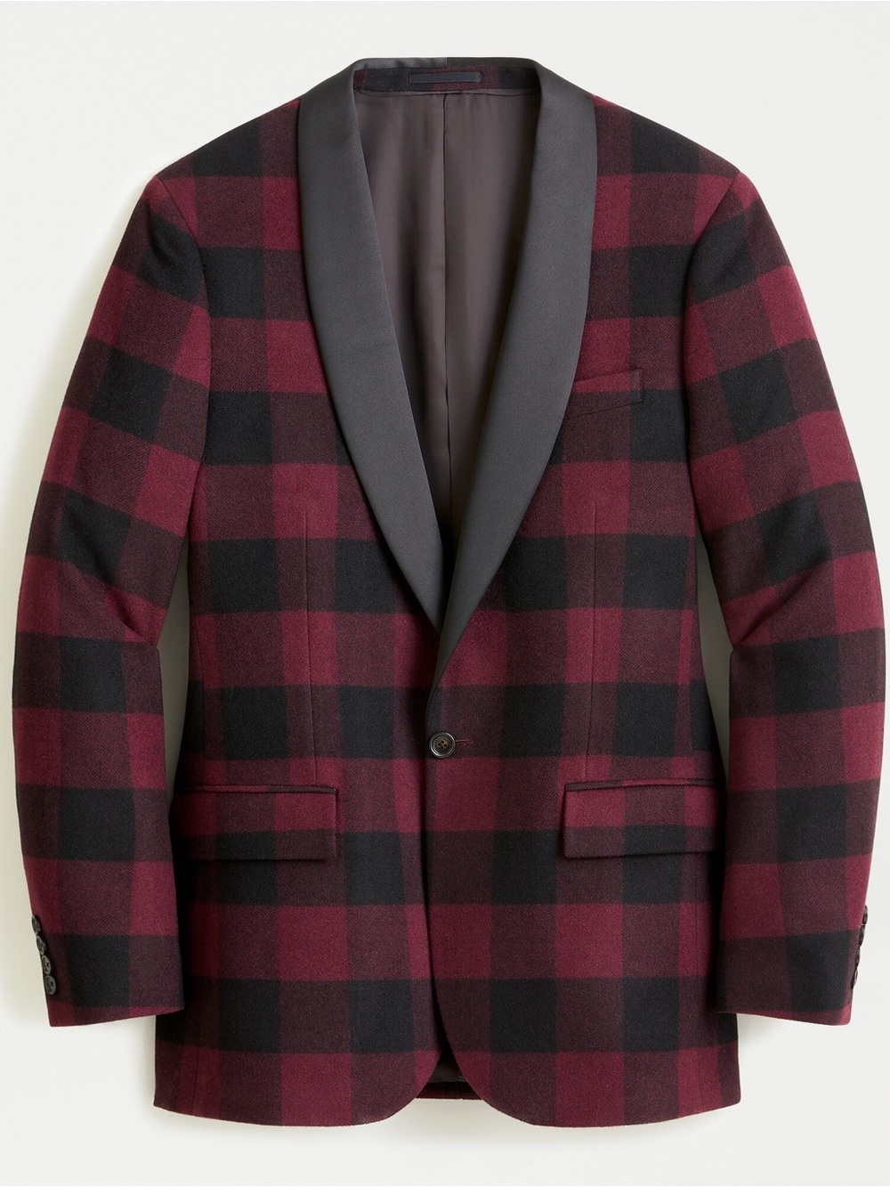 J.Crew Ludlow Slim-fit Buffalo Check Italian Wool Jacket